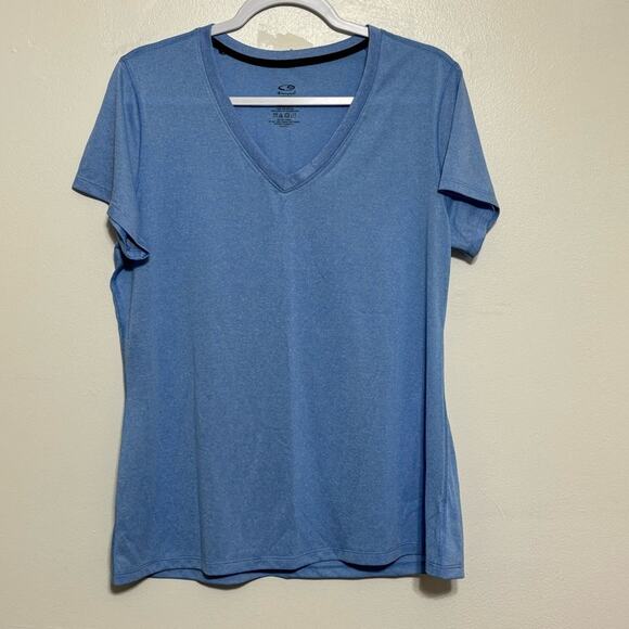 C9 by Champion Light Blue Short Sleeve Workout Shirt Size XL - Picture 1 of 9